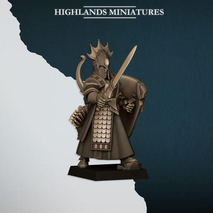 Aegean Sea Guard Aegean Elves with Command Group 10 models Highland Miniatures Various Scales (US tariffs are pre-paid by us)