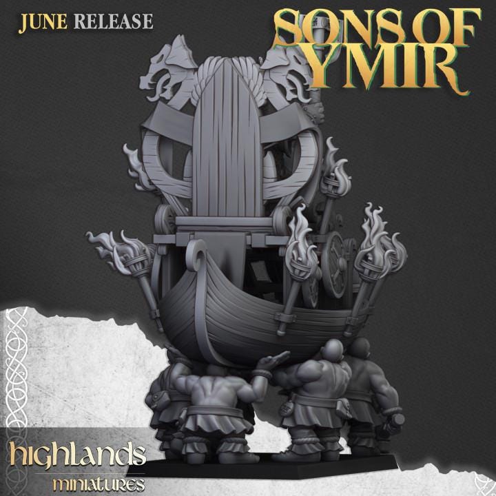 Dwarf King on Throne Highland Miniatures Hero Various Scales (US tariffs are pre-paid by us)