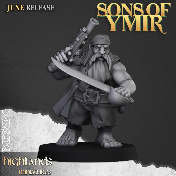 Dwarf Pirates 10 models Highland Miniatures Various Scales (US tariffs are pre-paid by us)