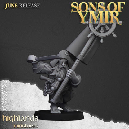 Dwarf Pirates 10 models Highland Miniatures Various Scales (US tariffs are pre-paid by us)