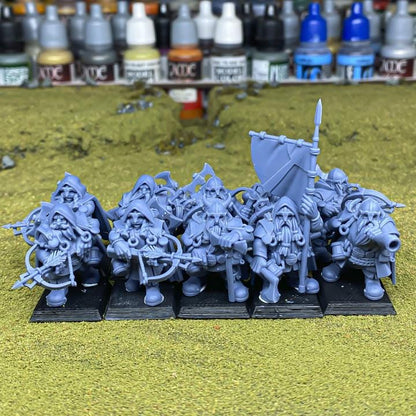 Dwarf Rangers 4 Variants with Command Group 10 models Highland Miniatures Various Scales (US tariffs are pre-paid by us)