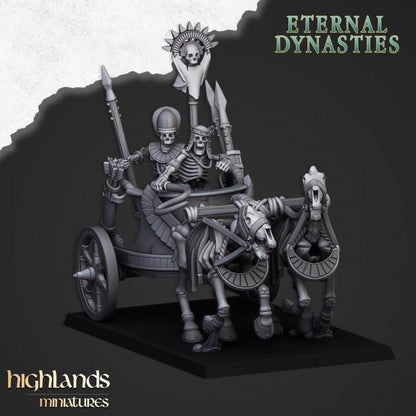 Eternal Ancient Skeletal Chariot 3 Variants Highland Miniatures Hero Various Scales (US tariffs are pre-paid by us)