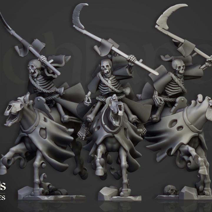 Spectral Cavalry 10 models Highland Miniatures Transilvanya Undead Cavalry various scales (US tariffs are pre-paid by us)