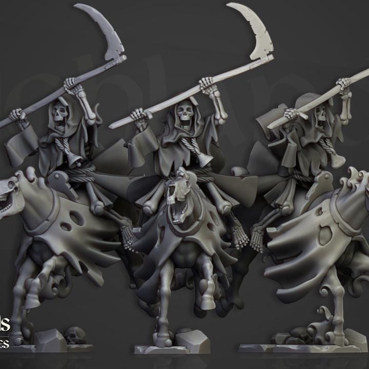 Spectral Cavalry 10 models Highland Miniatures Transilvanya Undead Cavalry various scales (US tariffs are pre-paid by us)