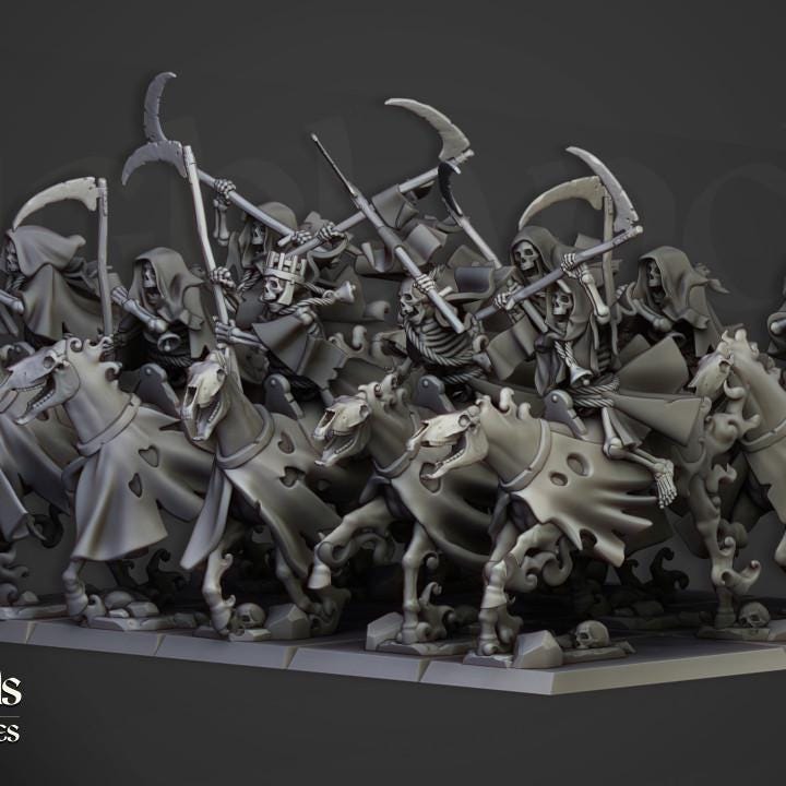 Spectral Cavalry 10 models Highland Miniatures Transilvanya Undead Cavalry various scales (US tariffs are pre-paid by us)