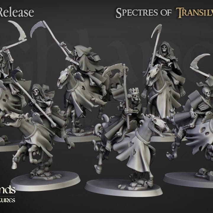 Spectral Cavalry 10 models Highland Miniatures Transilvanya Undead Cavalry various scales (US tariffs are pre-paid by us)
