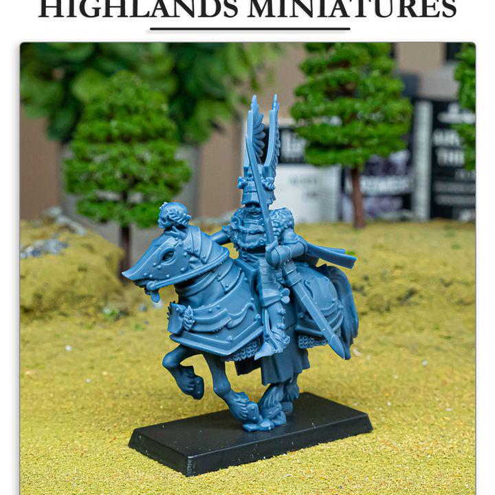 Sunland General on Horse Highland Miniatures Hero Various Scales (US tariffs are pre-paid by us)