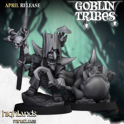 Grubnax and Croakulus Swamp Goblin Hero Highland Miniatures Various Scales (US tariffs are pre-paid by us)