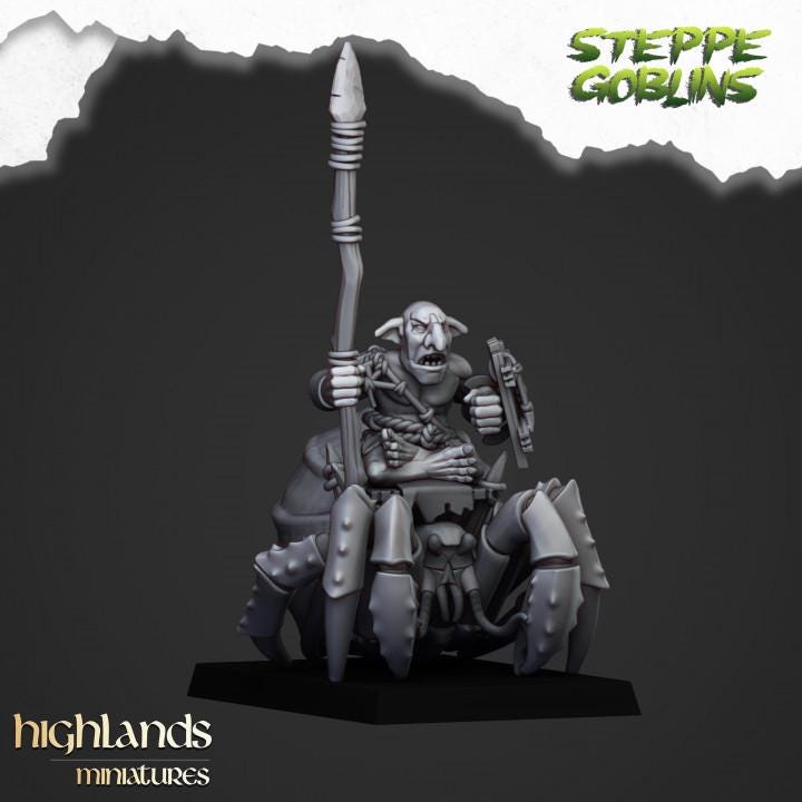 Mounted Coast Goblins 10 models Highland Miniatures Various Scales (US tariffs are pre-paid by us)