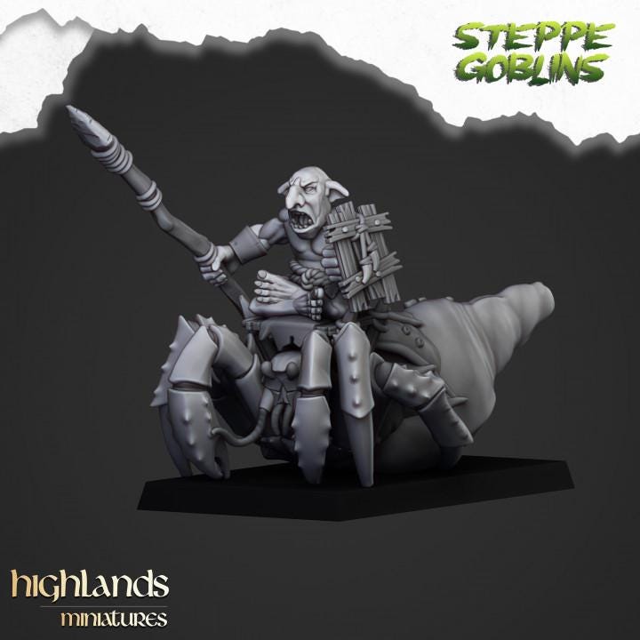 Mounted Coast Goblins 10 models Highland Miniatures Various Scales (US tariffs are pre-paid by us)