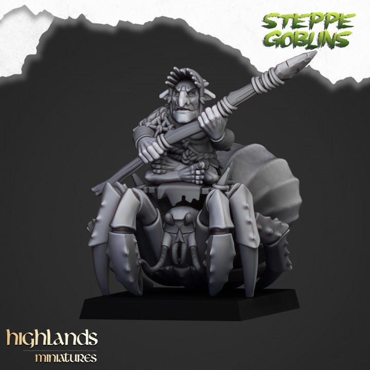 Mounted Coast Goblins 10 models Highland Miniatures Various Scales (US tariffs are pre-paid by us)
