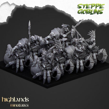 Mounted Coast Goblins 10 models Highland Miniatures Various Scales (US tariffs are pre-paid by us)