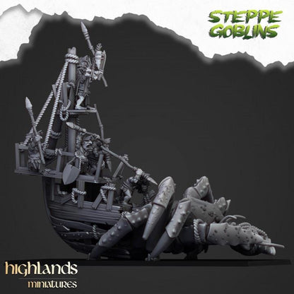 Mounted Coast Goblins on Giant Crab Highland Miniatures Various Scales (US tariffs are pre-paid by us)