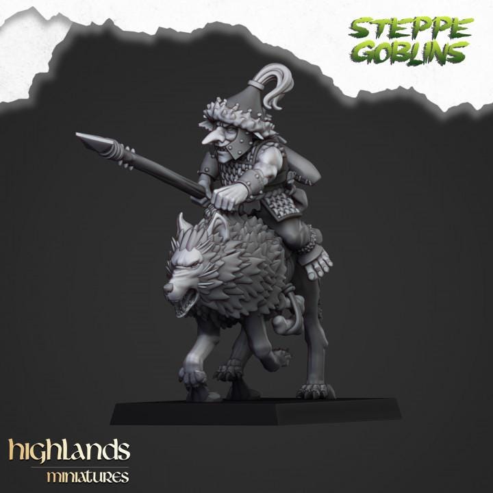 Mounted Steppe Goblins with Command Group 10 models Highland Miniatures Various Scales (US tariffs are pre-paid by us)
