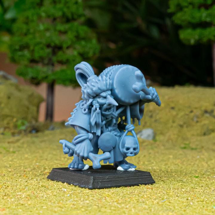 Steppe Goblin Shaman Hero Highland Miniatures Various Scales (US tariffs are pre-paid by us)