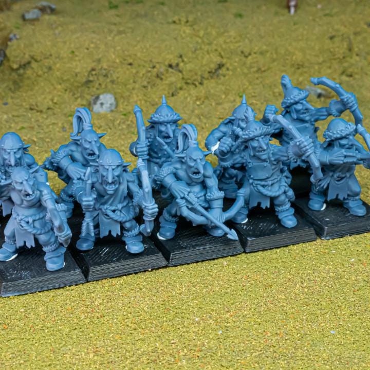 Steppe Goblin with Bows 10 models Highland Miniatures Various Scales (US tariffs are pre-paid by us)