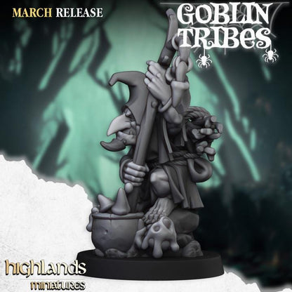 Swamp Goblin Shaman Hero Highland Miniatures Various Scales (US tariffs are pre-paid by us)