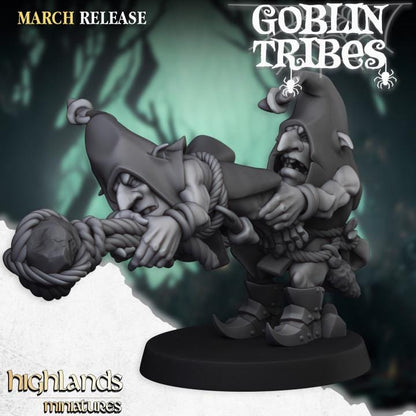 Swamp Goblins Stonethrowers 5 models Highland Miniatures Various Scales (US tariffs are pre-paid by us)
