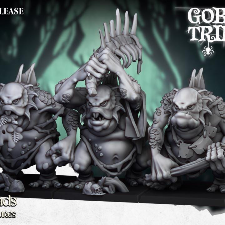 Swamp Trolls 3 models Highland Miniatures Various Scales (US tariffs are pre-paid by us)