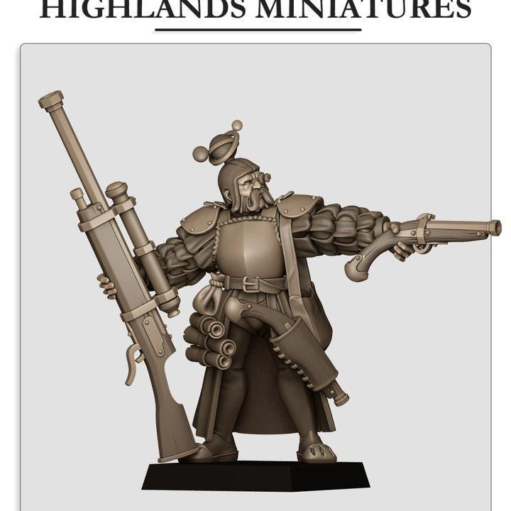 Sunland Engineer 2 Variants on Foot Highland Miniatures Hero Various Scales (US tariffs are pre-paid by us)