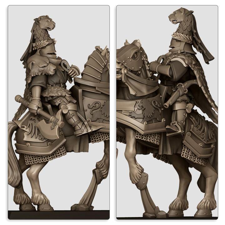 Sunland Fierce Claw Elector Highland Miniatures Mounted Hero Various Scales (US tariffs are pre-paid by us)
