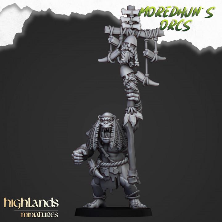 Cave Orcs with Command 10 models Highland Miniatures Various Scales (US tariffs are pre-paid by us)