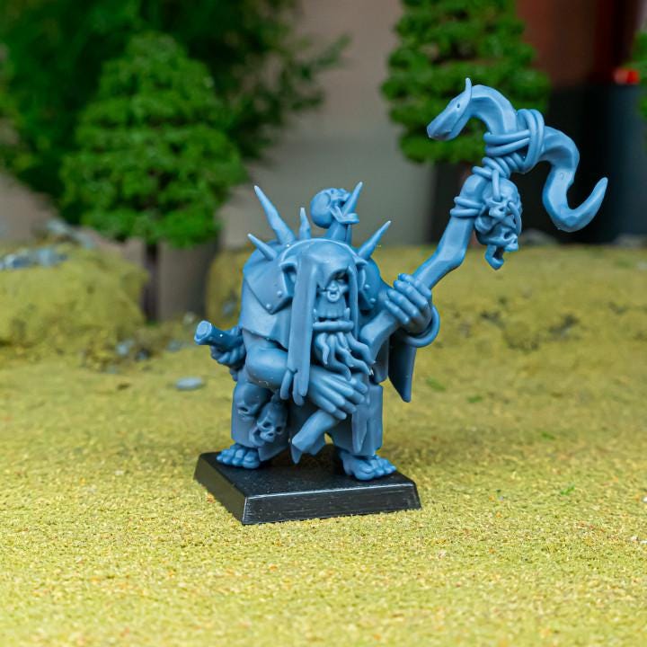 Orc Shaman 2 Variants Highland Miniatures Various Scales (US tariffs are pre-paid by us)