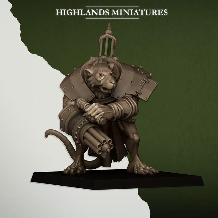 3 Ratgors and Ratgor Master Highland Miniatures Vermin Various Scales (US tariffs are pre-paid by us)