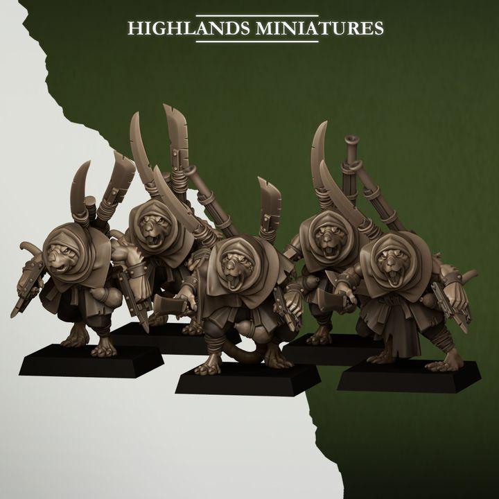 Sewer Vermin Smugglers 5 models Highland Miniatures Various Scales (US tariffs are pre-paid by us)