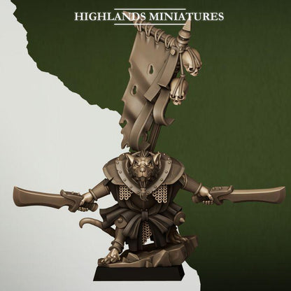 Sewer Vermin Warlord with Modular Weapons Highland Miniatures Hero Various Scales (US tariffs are pre-paid by us)