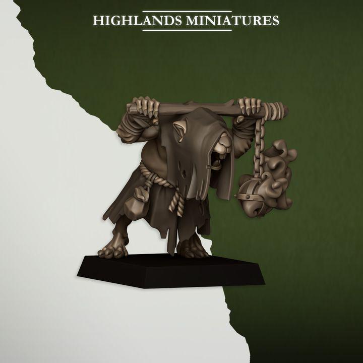 Sewer Vermin Acolytes 10 models Highland Miniatures Various Scales (US tariffs are pre-paid by us)