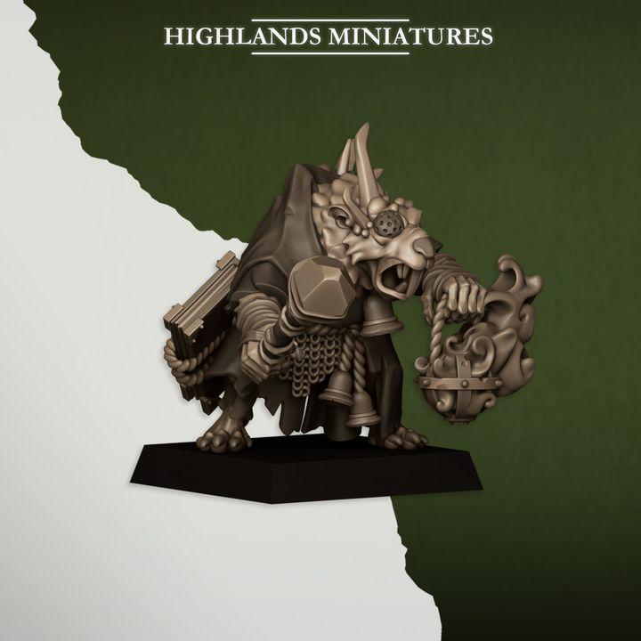 Sewer Vermin Pastor Highland Miniatures Hero Various Scales (US tariffs are pre-paid by us)
