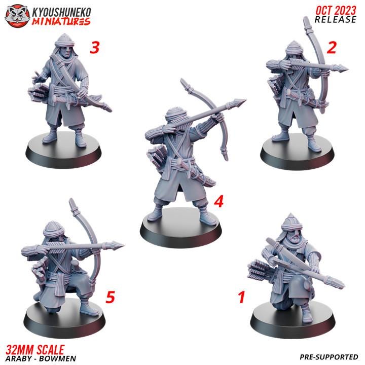 Araby Bowmen (10 models) Various Scales Historical Wargaming (US tariffs are pre-paid by us)