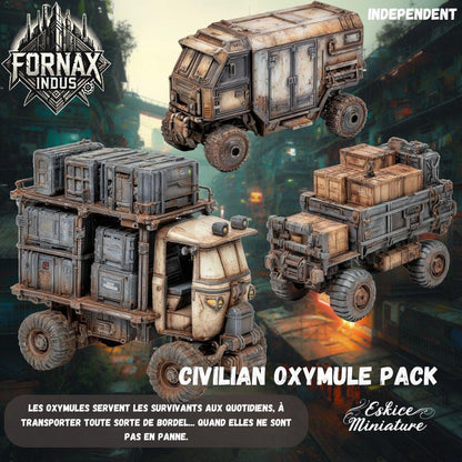 Post Apocalyptic Oxymule Truck Set (1 model) Various Scales SF Wargaming (US tariffs are pre-paid by us)