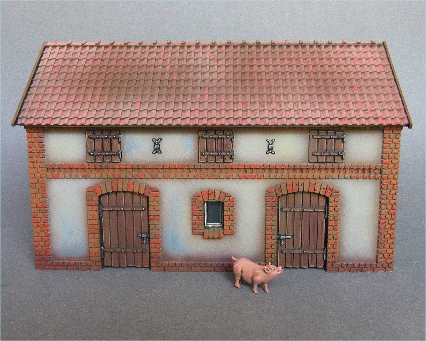 Wargaming Terrain Village Livestock Building Various Scales Historical Wargaming (US tariffs are pre-paid by us)