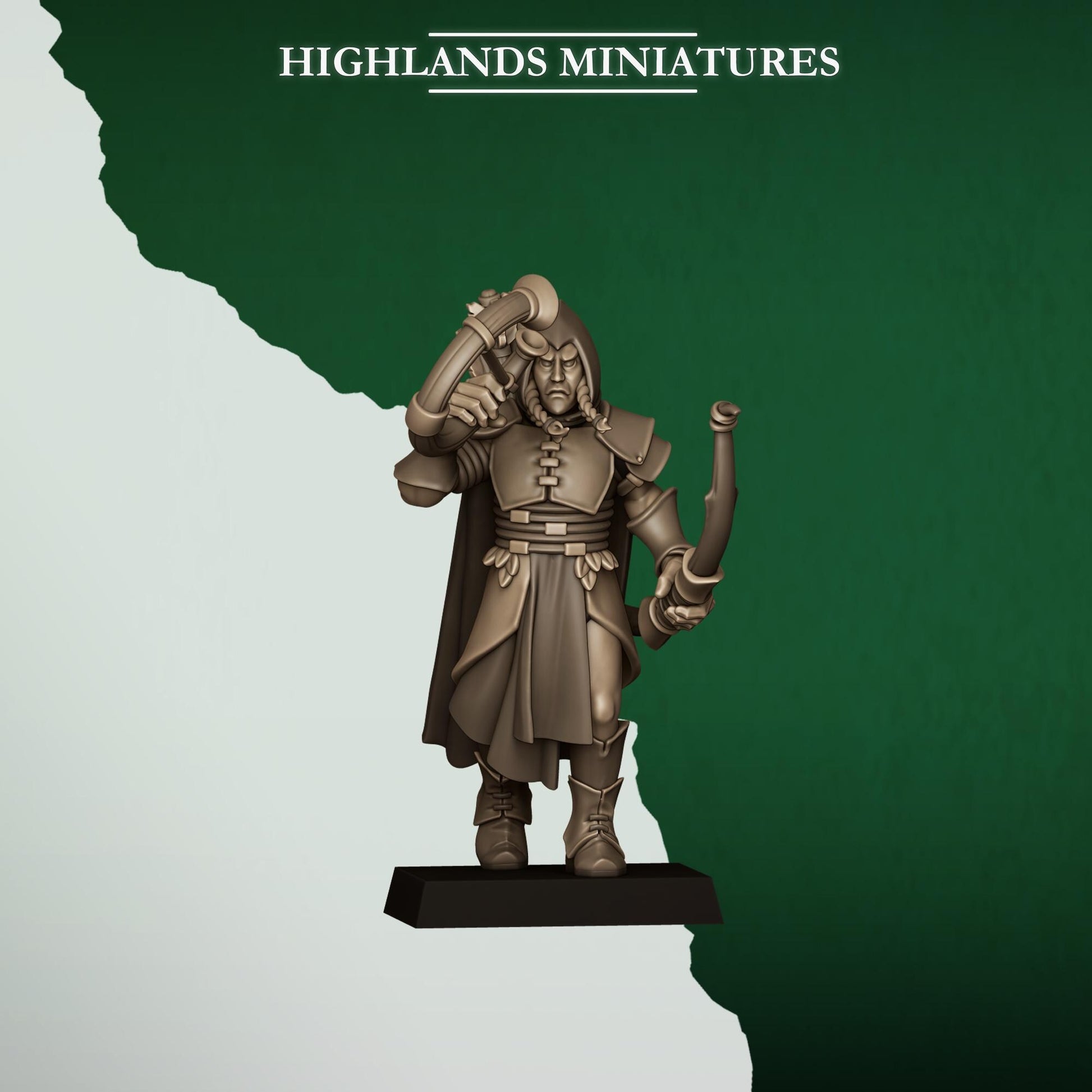 Fantasy Wargaming Feral Elves Archers Unit with Command Group 10 models Highland Miniatures Various Scales (US tariffs are pre-paid by us)