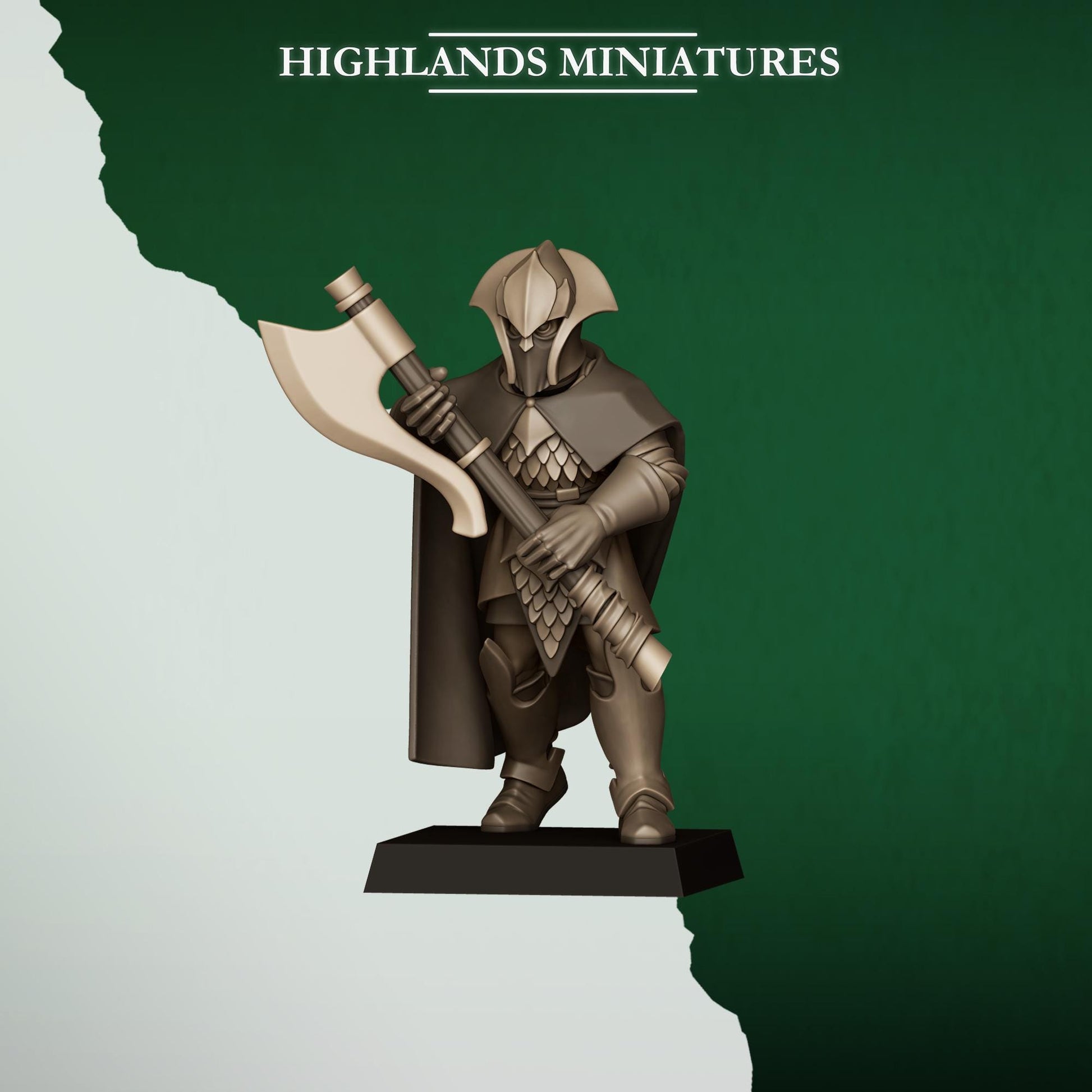 Fantasy Wargaming Feral Elves Axmen Unit with Command Group 10 models Highland Miniatures Various Scales (US tariffs are pre-paid by us)
