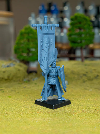 Aegean Elf Standard Bearer Mounted and Dismounted Highland Miniatures Hero Various Scales (US tariffs are pre-paid by us)