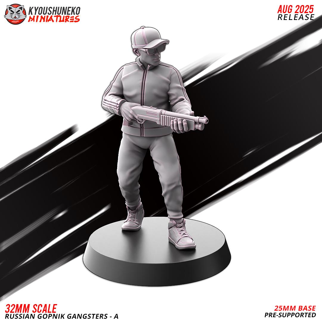 Modern Warfare Post Apocalyptic Russian Gopnik Gangsters Set (12 models) Various Scales Historical Wargaming (US tariffs are pre-paid by us)
