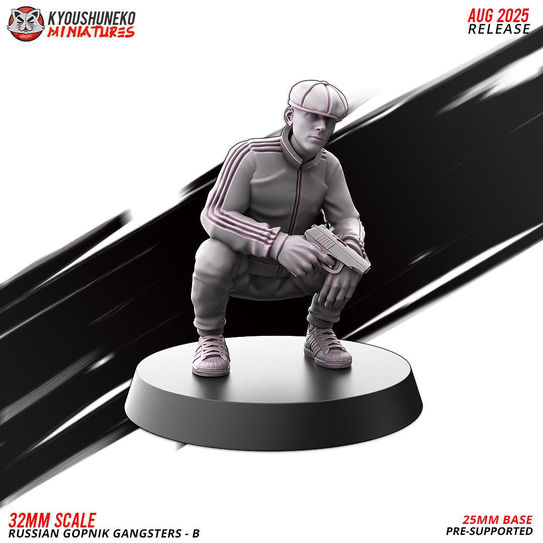 Modern Warfare Post Apocalyptic Russian Gopnik Gangsters Set (12 models) Various Scales Historical Wargaming (US tariffs are pre-paid by us)