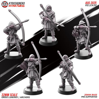 Ancient Chinese Cathay Ordo Luminis Archers Unit (10 models) Various Scales Historical Wargaming (US tariffs are pre-paid by us)