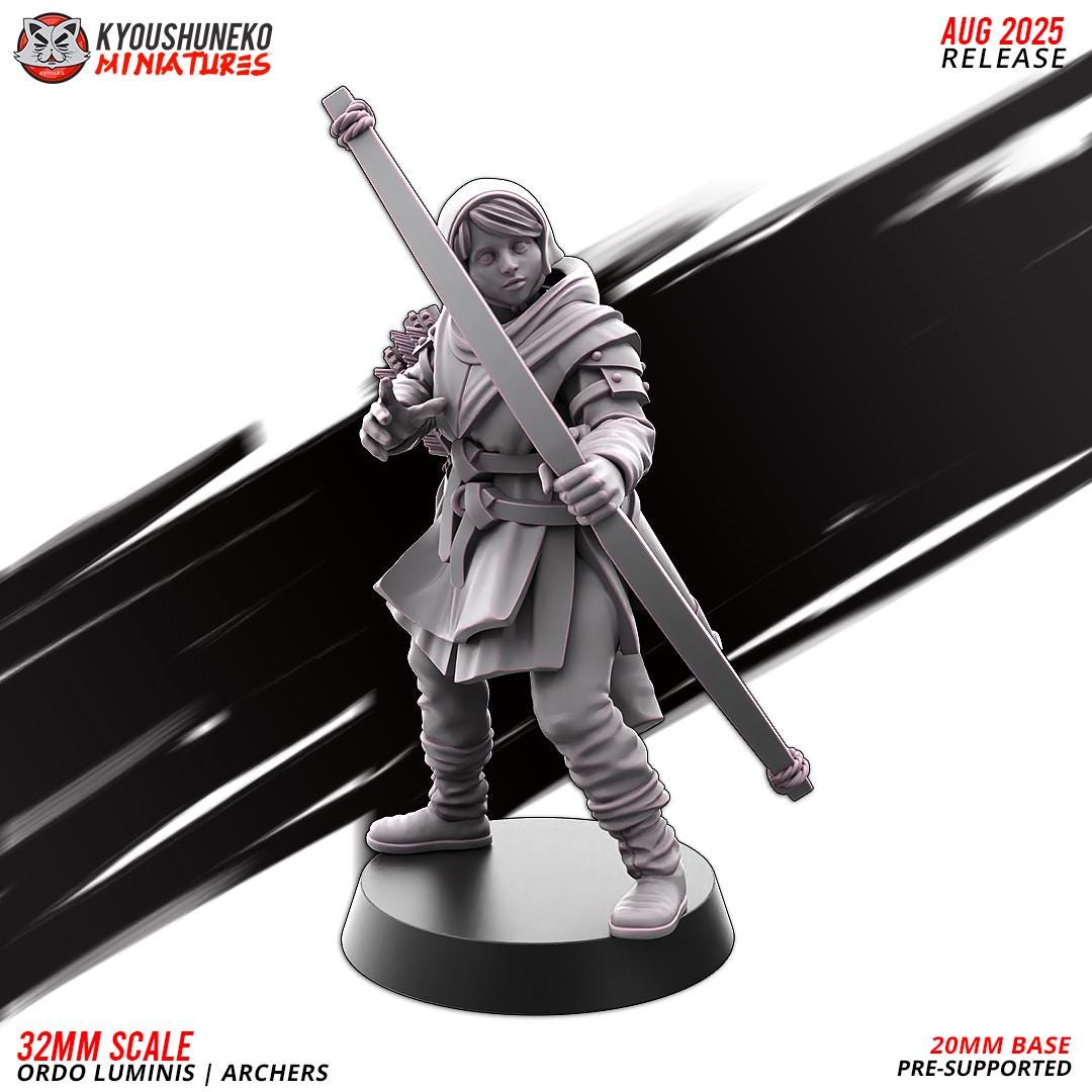 Ancient Chinese Cathay Ordo Luminis Archers Unit (10 models) Various Scales Historical Wargaming (US tariffs are pre-paid by us)