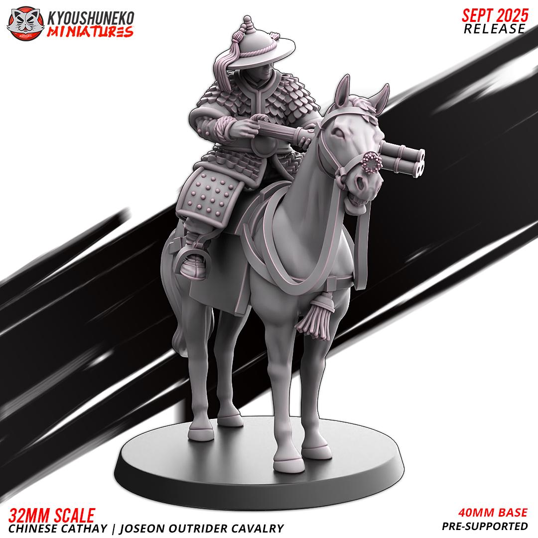 Ancient Chinese Cathay Joseon Outrider Cavalry (10 models) Various Scales Historical Wargaming (US tariffs are pre-paid by us)