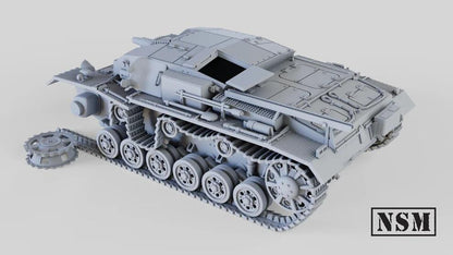 WWII German Destroyed Stug III Ausf B Assault Gun Various Scales Historical Wargaming (US tariffs are pre-paid by us)