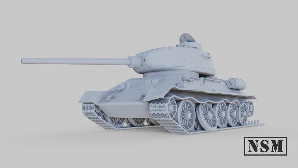 WWII Soviet Destroyed T34/85 Tank Various Scales Historical Wargaming (US tariffs are pre-paid by us)