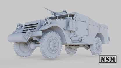 WWII Soviet M3A1 Scout Car with Crew Various Scales Historical Wargaming (US tariffs are pre-paid by us)