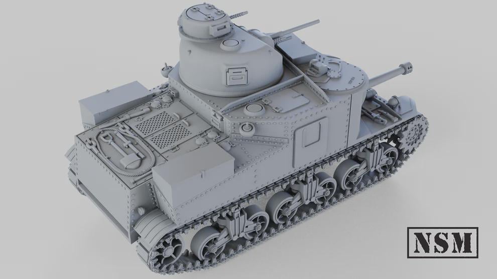 WWII US M3A3 and M3A5 Lee Tank (1 model) Various Scales Historical Wargaming (US tariffs are pre-paid by us)