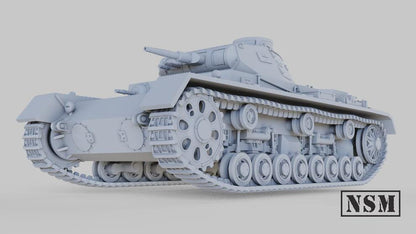 WWII German Panzer III Ausf B Various Scales Historical Wargaming (US tariffs are pre-paid by us)