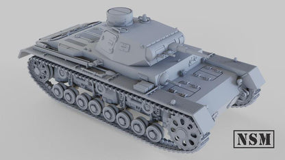 WWII German Panzer III Ausf B Various Scales Historical Wargaming (US tariffs are pre-paid by us)