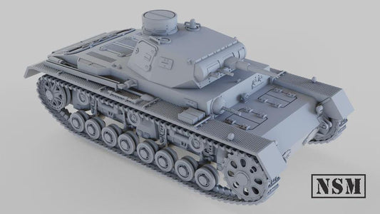 WWII German Panzer III Ausf B Various Scales Historical Wargaming (US tariffs are pre-paid by us)